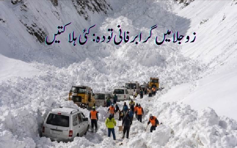  لداخ ،زوجیلا پاس: برفانی تودہ گرنے سے 6 افراد جاں بحق، 5 زخمی